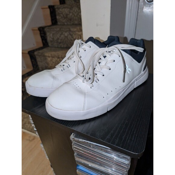 ON Cloud OC The Roger Advantage Shoes White Midnight Mens 13 Tennis Spin Casual - Picture 1 of 16